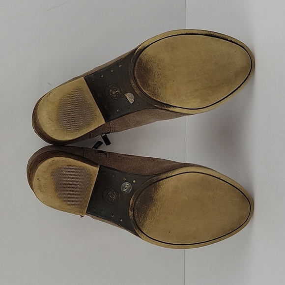 Lucky Brand Breah Boho Chic Ankle Boot Tan Taupe Size 8 - Picture 7 of 16